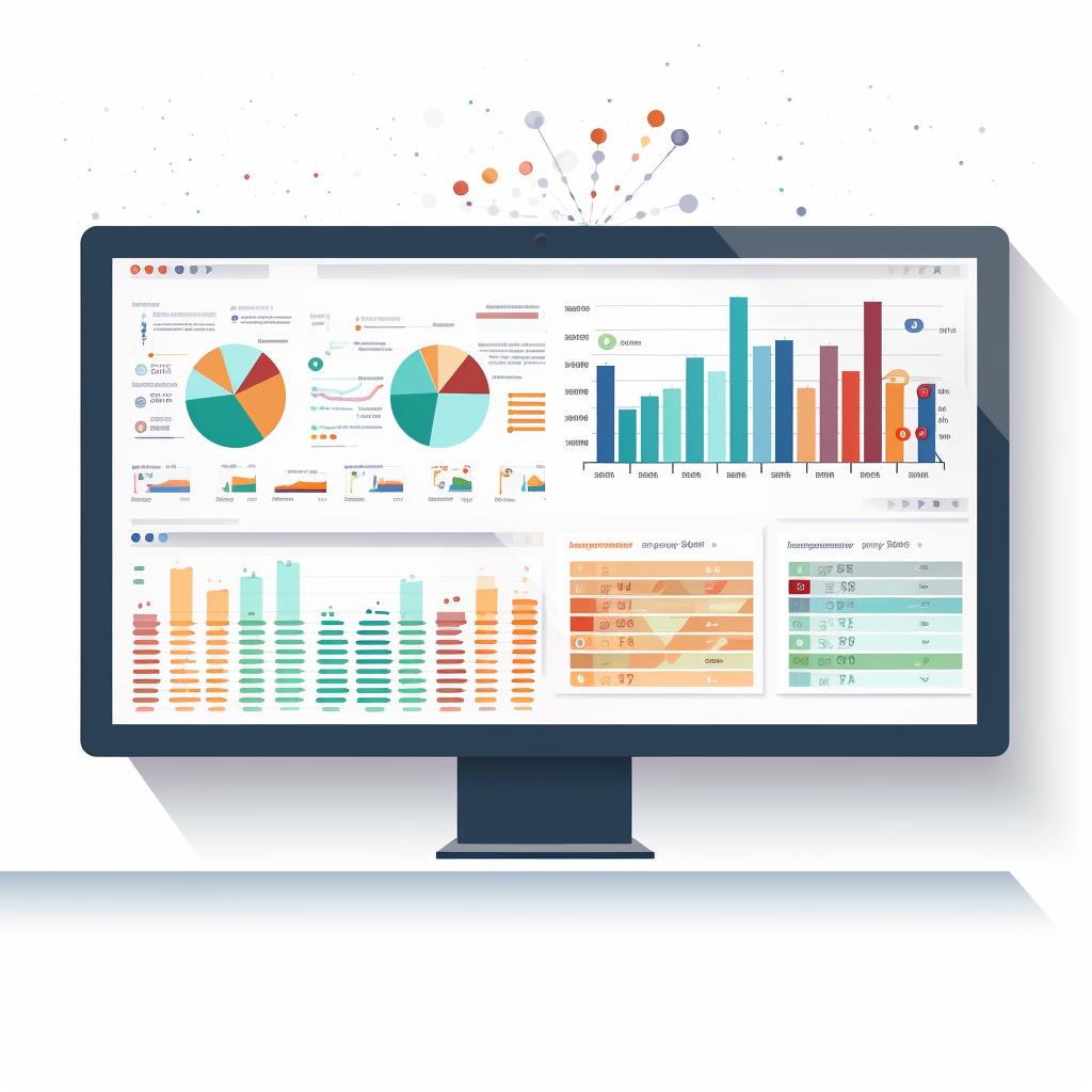 Different predictive analytics tools displayed on a computer screen