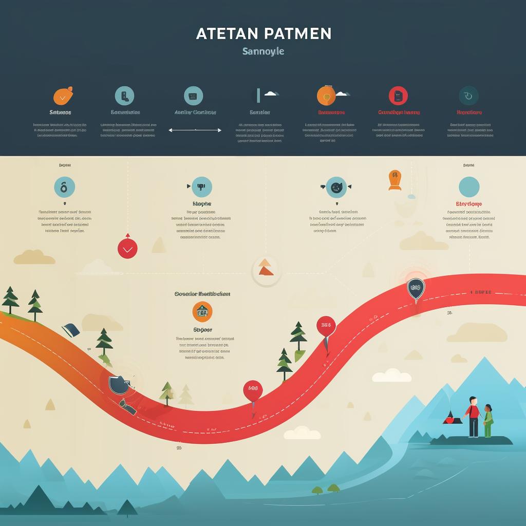 A sample customer journey map